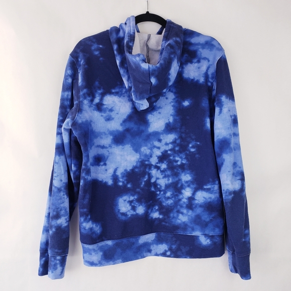 Disney Mickey Mouse Womens Hooded Sweater Pullover tie dye blue size M - Picture 4 of 5